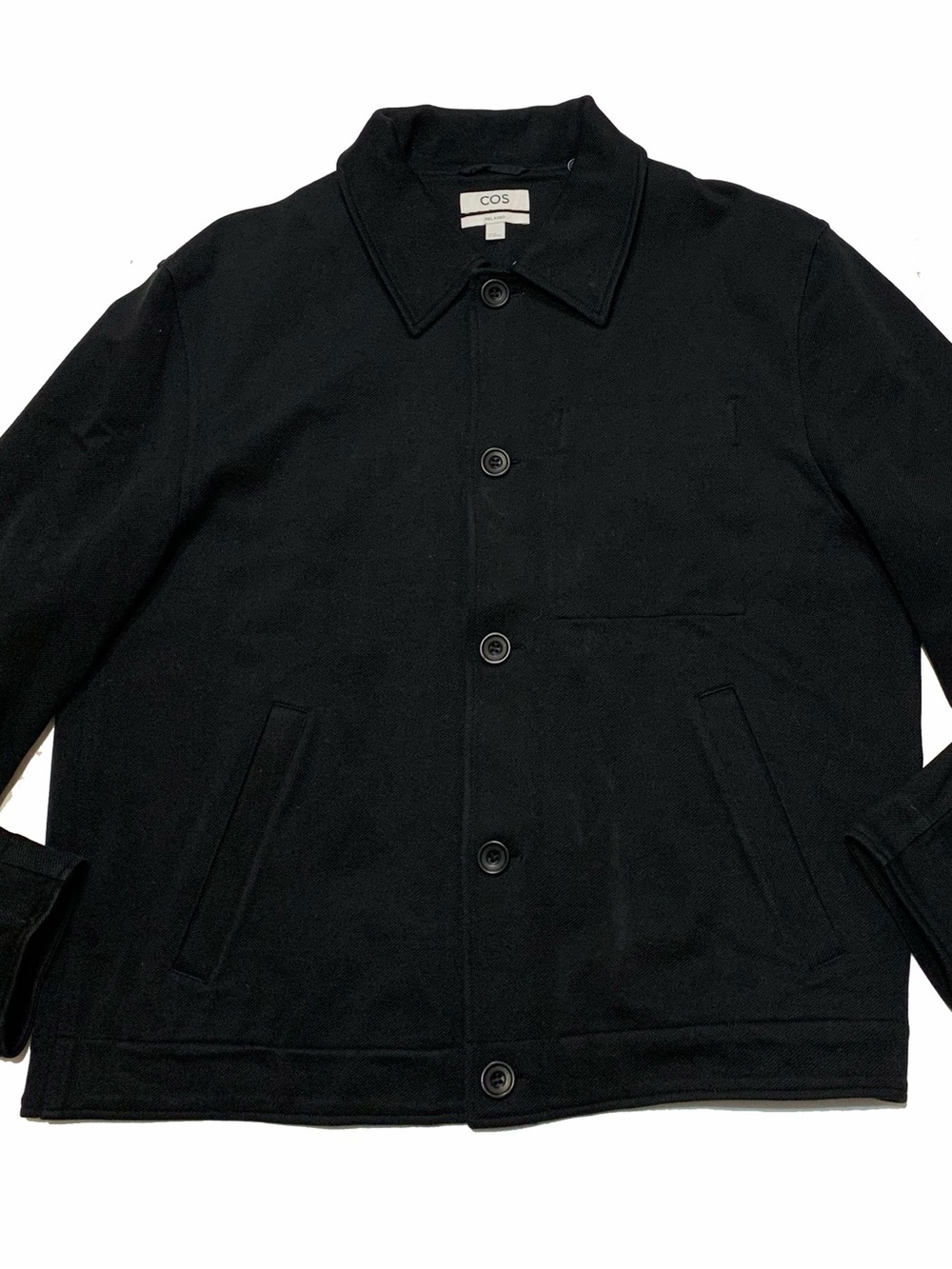 COS Men's Black Button Jacket